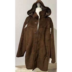 Sergio Benini NWTMen’s faux leather super soft heavy winter coat XL